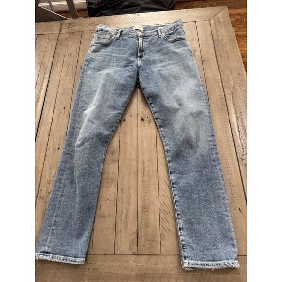 Citizens of Humanity Premium Vintage Elsa Slim Fit Crop Jeans in Medium Blue 27 - Picture 2 of 3